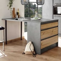 Bartafel Troja | 180 x 90 x 90 cm | Antraciet