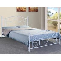 Tweepersoonsbed Zara | 160 x 200 cm | Wit