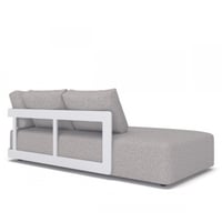 Ligbank tuin Raphael | 100 x 208 x 58 cm | Lichtgrijs
