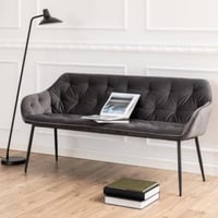 Eetkamerbank Brooke 167 cm - donkergrijs