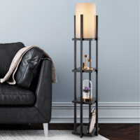 Lampana Staande Lamp | Metalen Lamphuis | Zwart