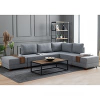 Hoekzetel Balcab Home | 210 x 280 x 70 cm | Grijs