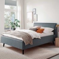 Twijfelaar Estee 140x200 met opbergruimte - blauw/zwart