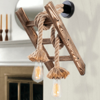Lustro Wandlamp | Hout Afwerking | 25x26cm | IP20