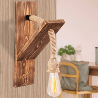 Lustro Wandlamp | Dennenboom 11x21 cm | IP20 Hout