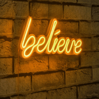 Neon Graph Decoratieve kunststof ledverlichting | Geel | 33 x 16 x 2 cm
