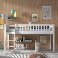Halfhoogslaper Scottie 90x200 cm-wit
