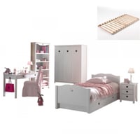 Kinderkamercombinatie Amori 8 (incl. lattenbodem)-wit