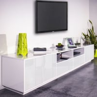 tv-meubel Orlando | 260 x 41,5 x 46 cm | High Gloss White