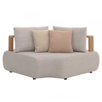 Hoekbank tuin Mila | 170 x 100 x 80 cm | Beige