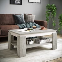 Salontafel Timo 90x60 cm-beton/wit 