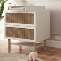 Verzorgingstafel voor commode Ochna | 70 x 53,4 x 10,1 cm | Wit