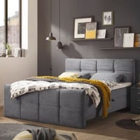 Kofferbed Tijuana | Inclusief matrastopper | 160 x 200 cm | Antraciet