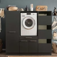 Wasmachinekastcombinatie Laundreezy | 168 x 68 x 162 cm | Antraciet