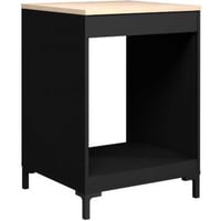 Keukenkast voor oven Cobalt 60cm - zwart/eik