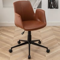 Bureaustoel Playtime - 64x65x81 cm - Bruin/ PU-kunstleer 