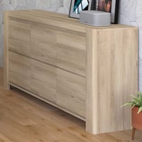 Dressoir Porto 155cm met 3 deuren - eikdecor