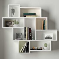 Wandrek Parola - 115x14x103cm - wit