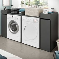 Wasmachineombouw Free Xonox - Anthraciet - 190x101x60 cm