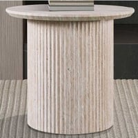 Salontafel Lagos - Ø50x46cm - travertin