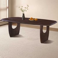 Eettafel Braga - 200x100x76cm - massief mangohout - donkerbruin