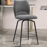 Draaibare barstoel Lara | 48 x 56 x 103 cm | Grijs design