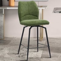 Lara Draaibare Baliekruk | Groene Stof, Metalen Poten | 103 x 48 x 56 cm
