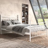 Bed Liza 140x200 met lattenbodem - wit