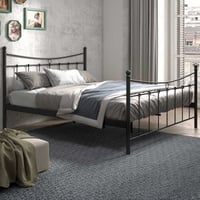 Bed Liza 160x200 met lattenbodem - zwart