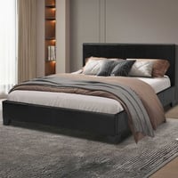 Tweepersoonsbed Miro 140x200 - zwart