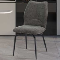 Draaibare eetkamerstoel Lara - 46x60x89cm - grijs