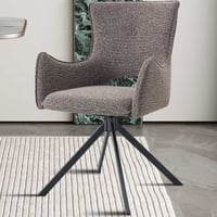 Eetkamerstoel Billy - 58x60x88cm - draaibaar - zand