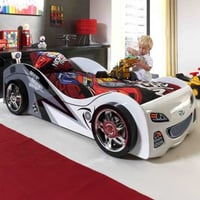 Autobed Brap Brap 90x200cm - wit