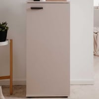 Schoenenkast Satine - 50x34x110cm - 1 deur - beige