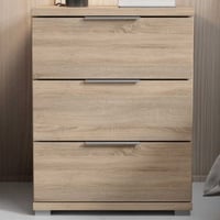 Nachtkastje Smilla - 42x46x61cm - 3 lades - sonoma eikdecor