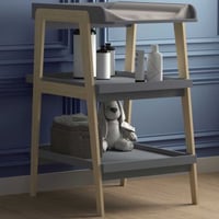 Verzorgingstafel Tsuga | 75 x 58 x 101,2 cm | Donkergrijs