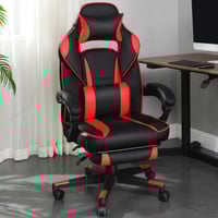 Ergonomische bureaustoel: Zwart/Rood | 150 kg