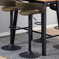 Barstoel Dusty - olijfgroen/zwart