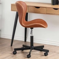 Bureaustoel Tilda - cognac/zwart