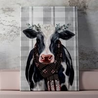 Christmas Bouquet Decoratief canvas schilderij | Houten lijst | 70 x 100 cm
