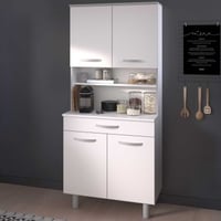 Buffetkast Easy 4 deuren & 1 lade - wit 