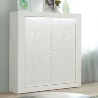 Buffetkast Kaia 121cm 2 deuren - hoogglans wit