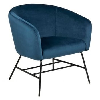 Fauteuil Aron - marine/zwart