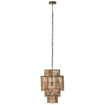 Hanglamp 4 lagen bamboe naturel