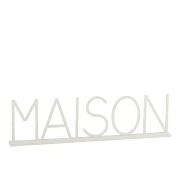 Maison metaal wit