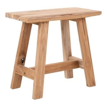 Teak houten Barcelona bank - natuurlijke afwerking - 50x25x45 cm
