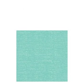 Pak 12 servet textielpapier turquoise large