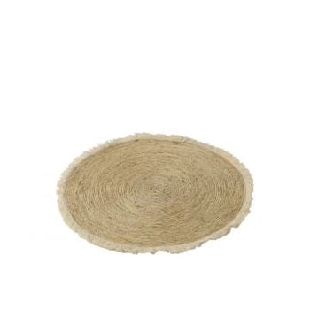 Matje kwastjesband mais schil/katoen beige wit