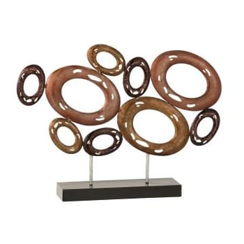 Ringen open op voet metaal mix