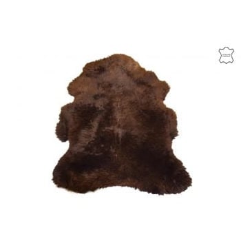 Vloermat lang schapenvel bruin